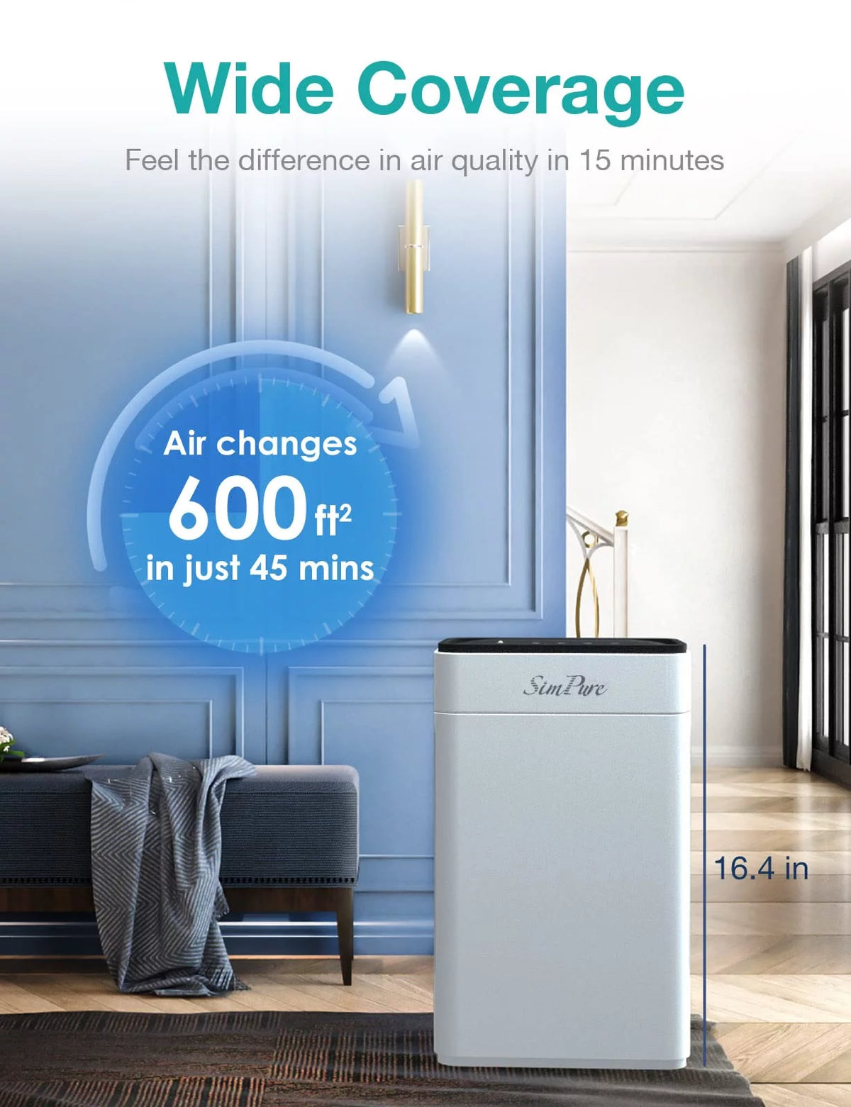 White HEPA Air Purifier G3172