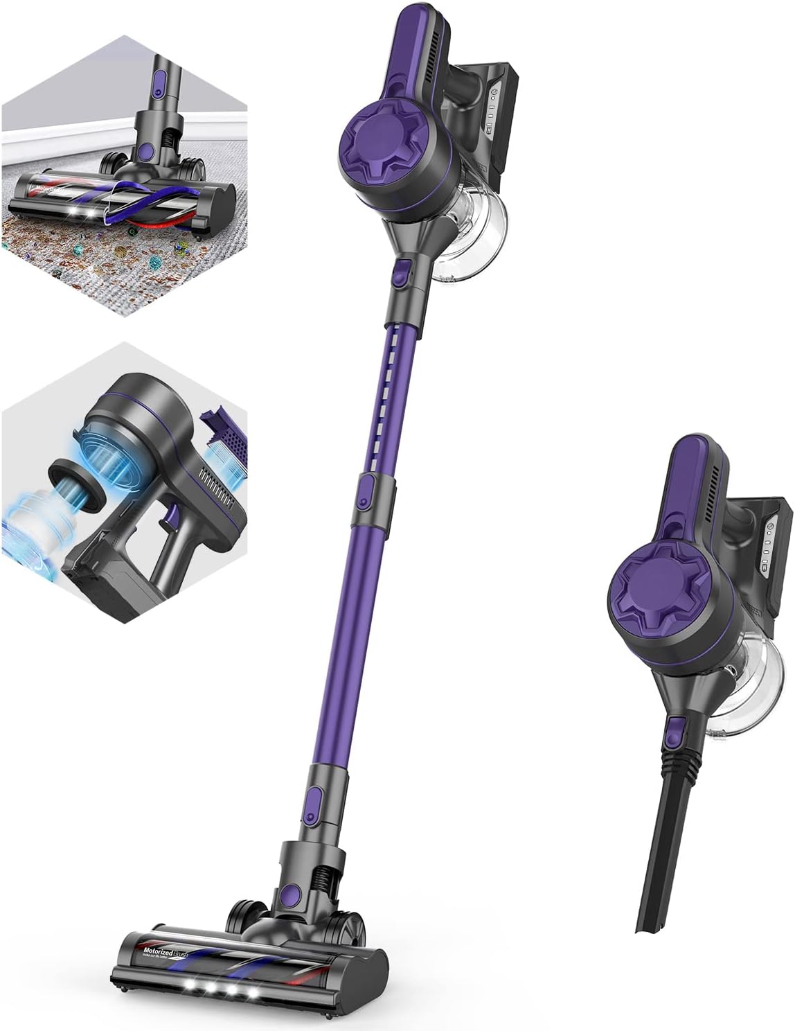 Cordless Stick Vacuum Cleaner with 20Kpa Suction, 5 Stages Filtration, 30 Mins Runtime J98066