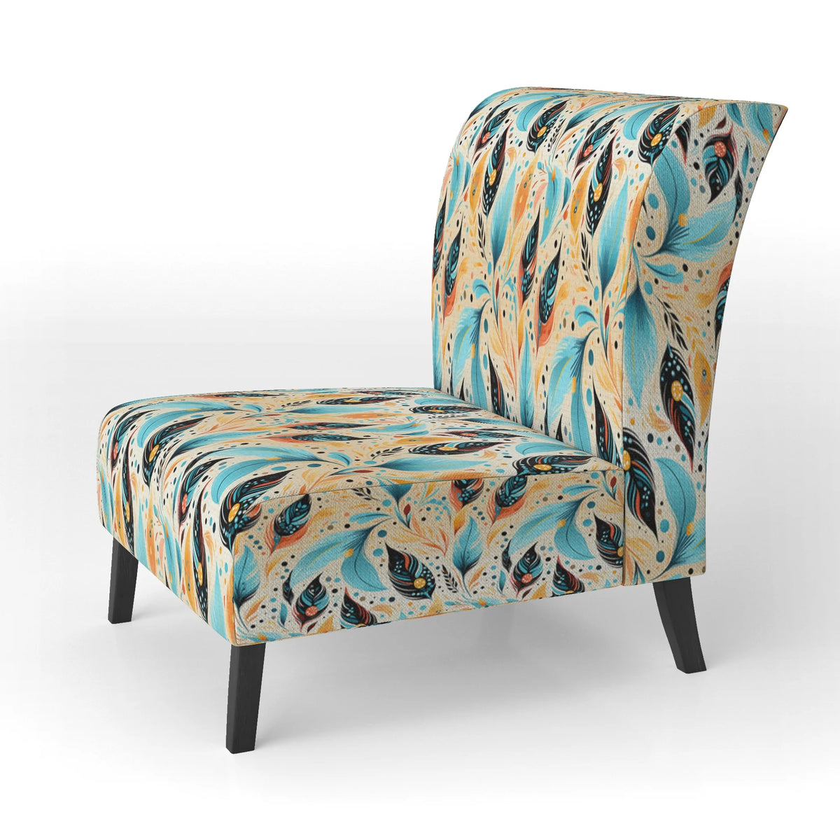 Upholstered Boho Accent Chair and Arm Chair C238062