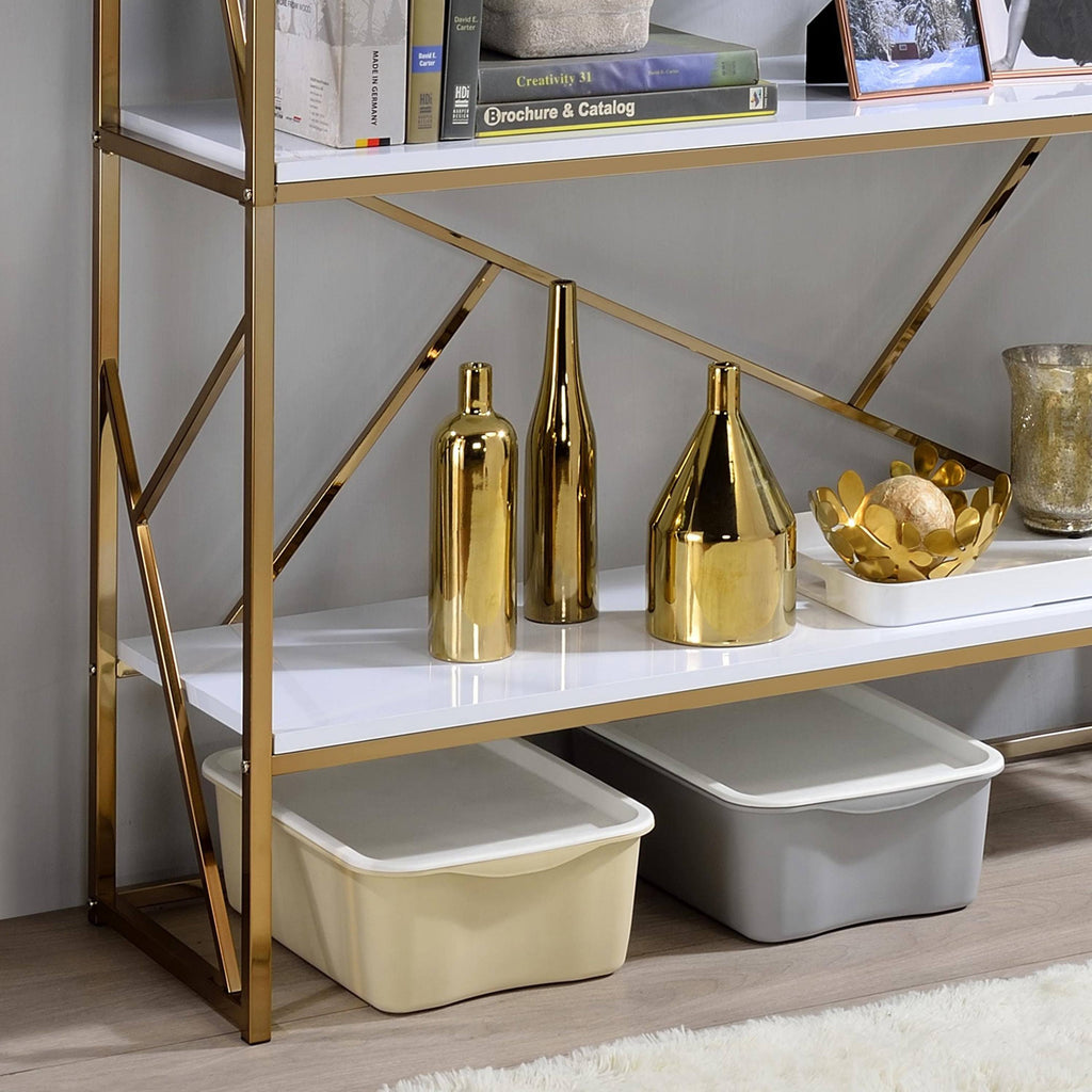 Modern Metal 4 Shelf Bookcase X94842