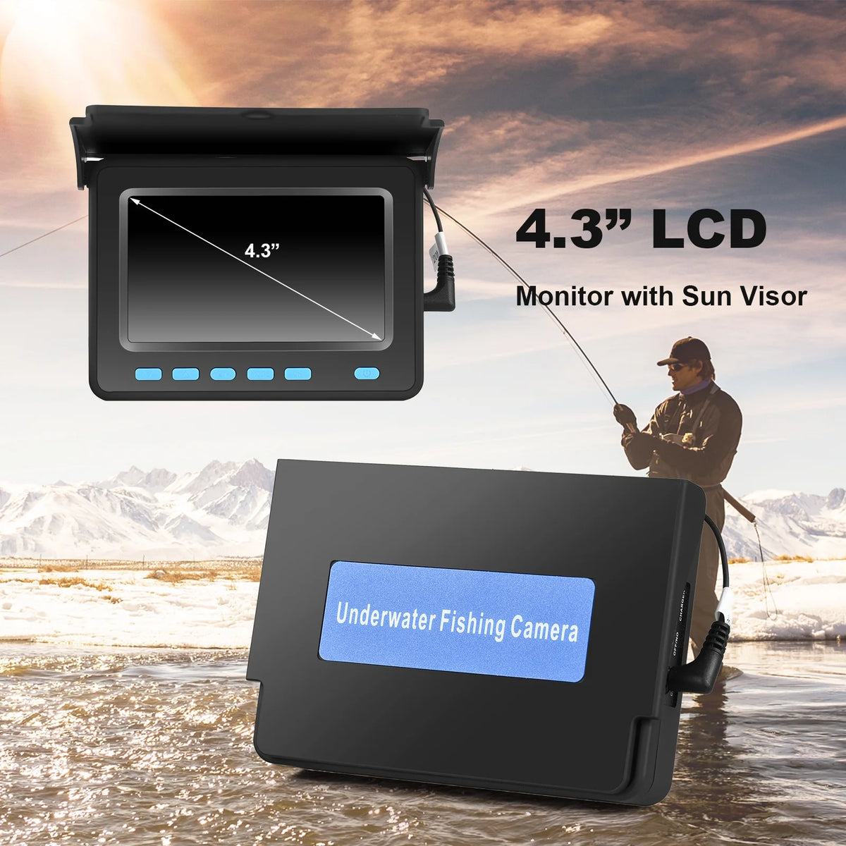 4.3'' LCD Underwater Fishing Fish Finder H9491