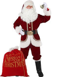11pcs Red Adult Santa Suit E234