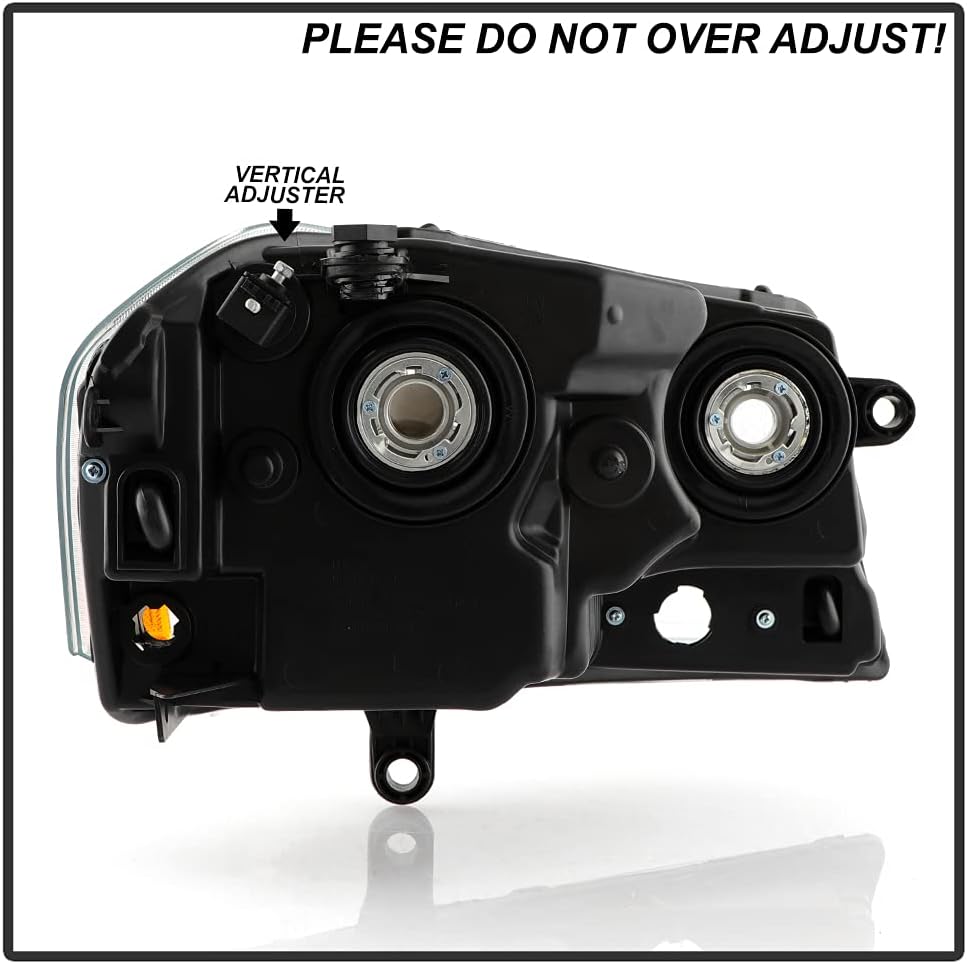 Black Headlights Replacement Driver + Passenger Side P7264