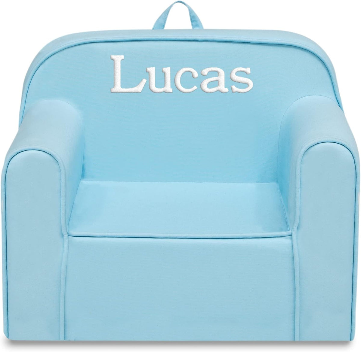 1 Seater Foam Toddler Couch with Removable Cover, Pink and White N262499