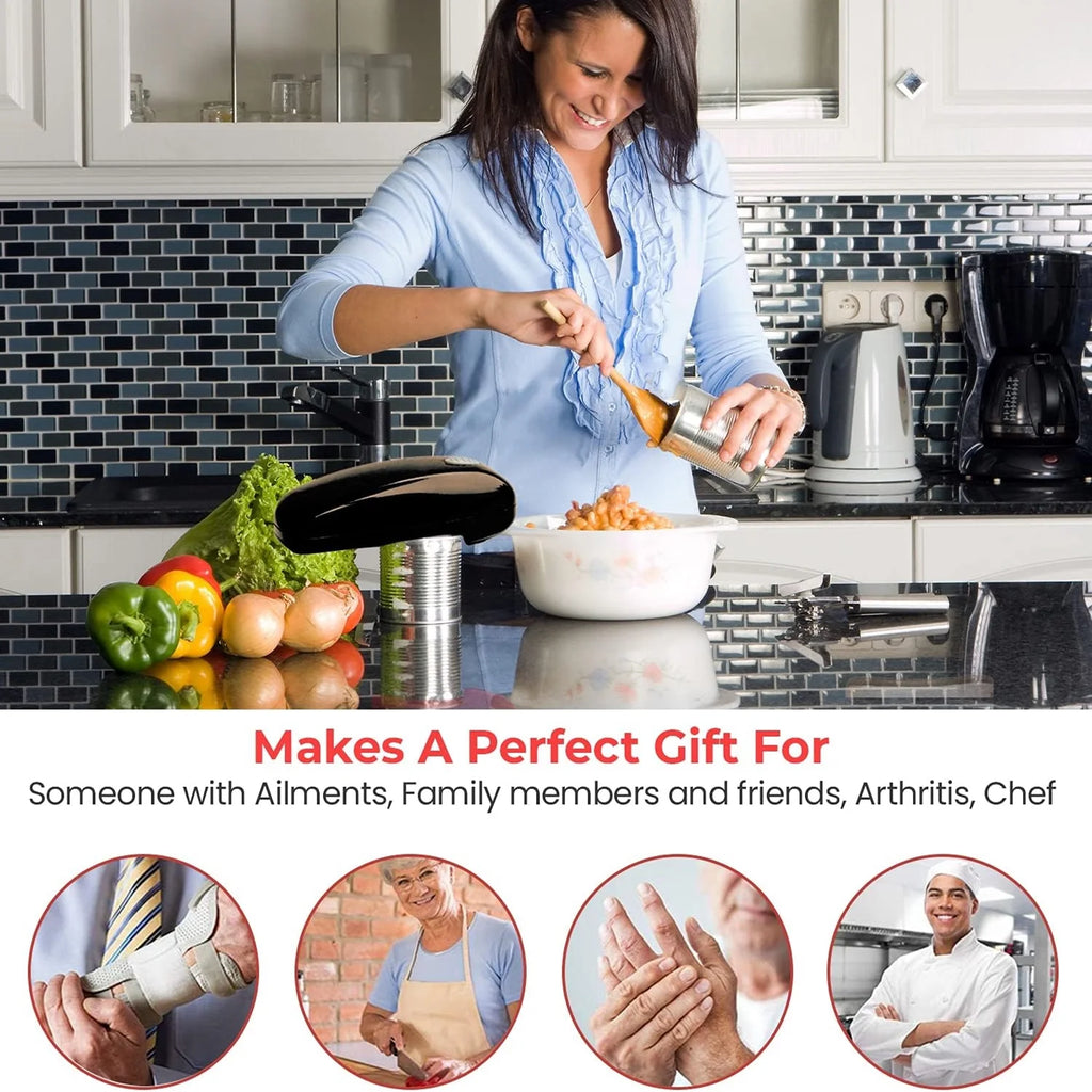 Black Battery Operated Electric Can Opener V782