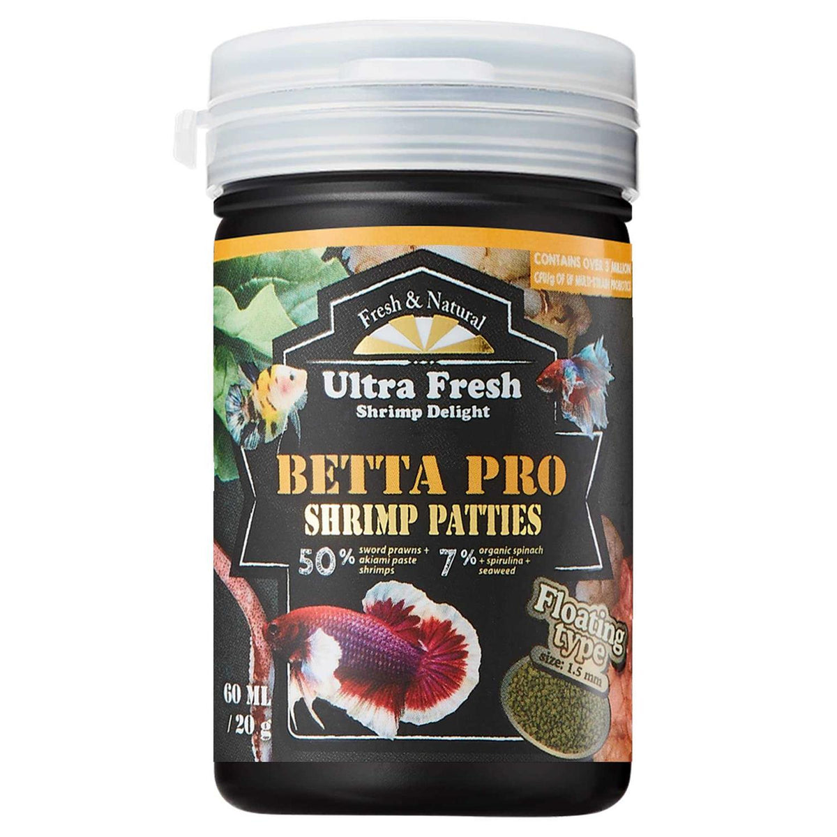 Betta Fish Food Shrimp Patties O4929