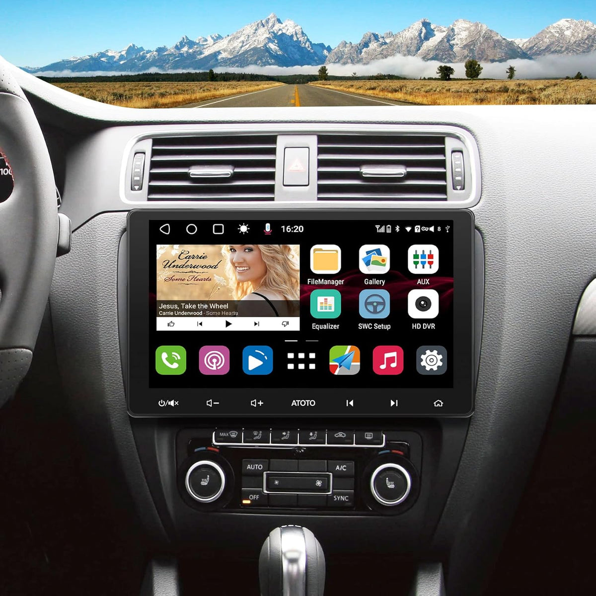 10.1 inch Car Stereo with Wireless CarPlay & Android Auto B396158