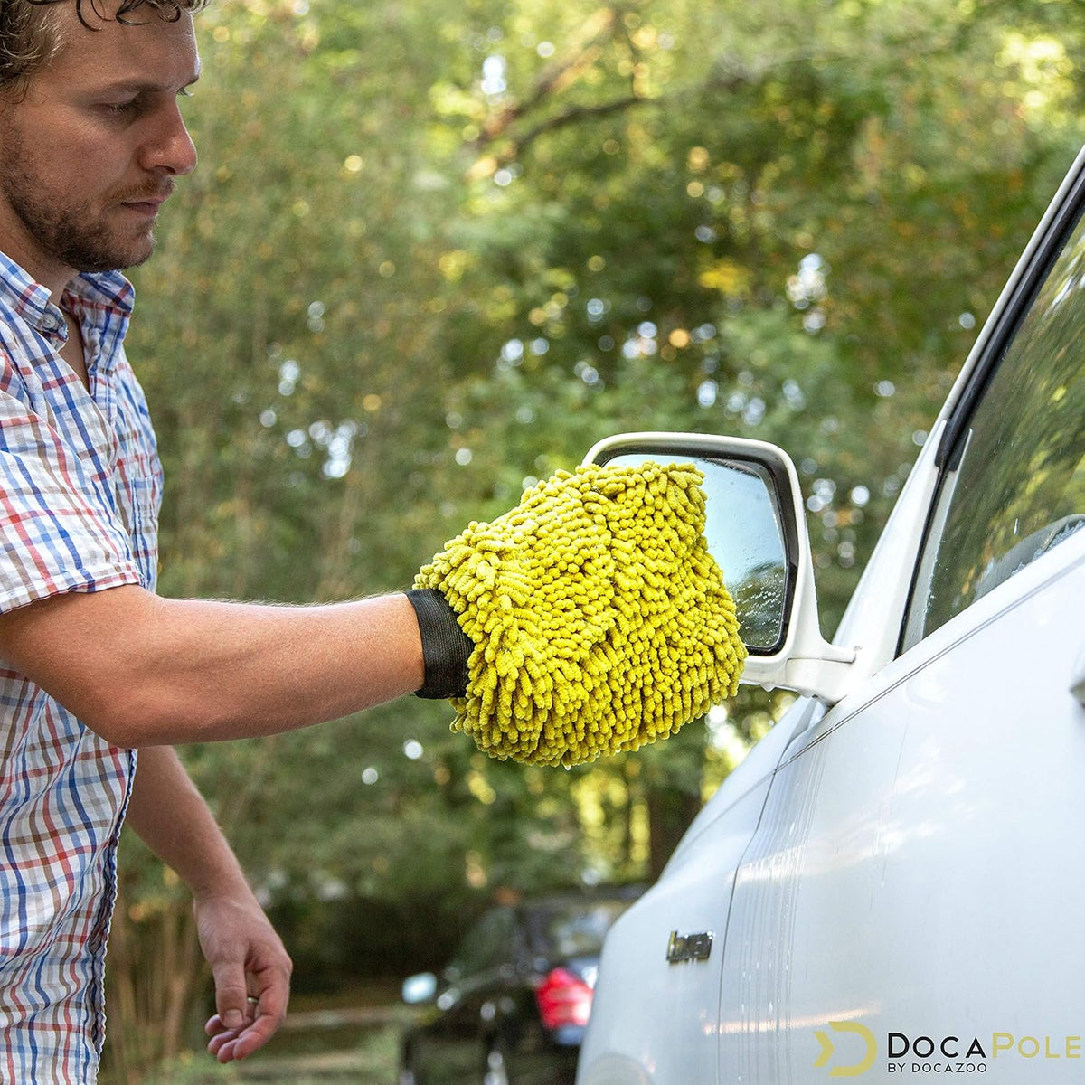 5-12 Foot Car Cleaning Kit with Soft Car Wash Brush, Car Squeegee, Car Wash Mitt, Microfiber Cleaning Head & Extension Pole N47685