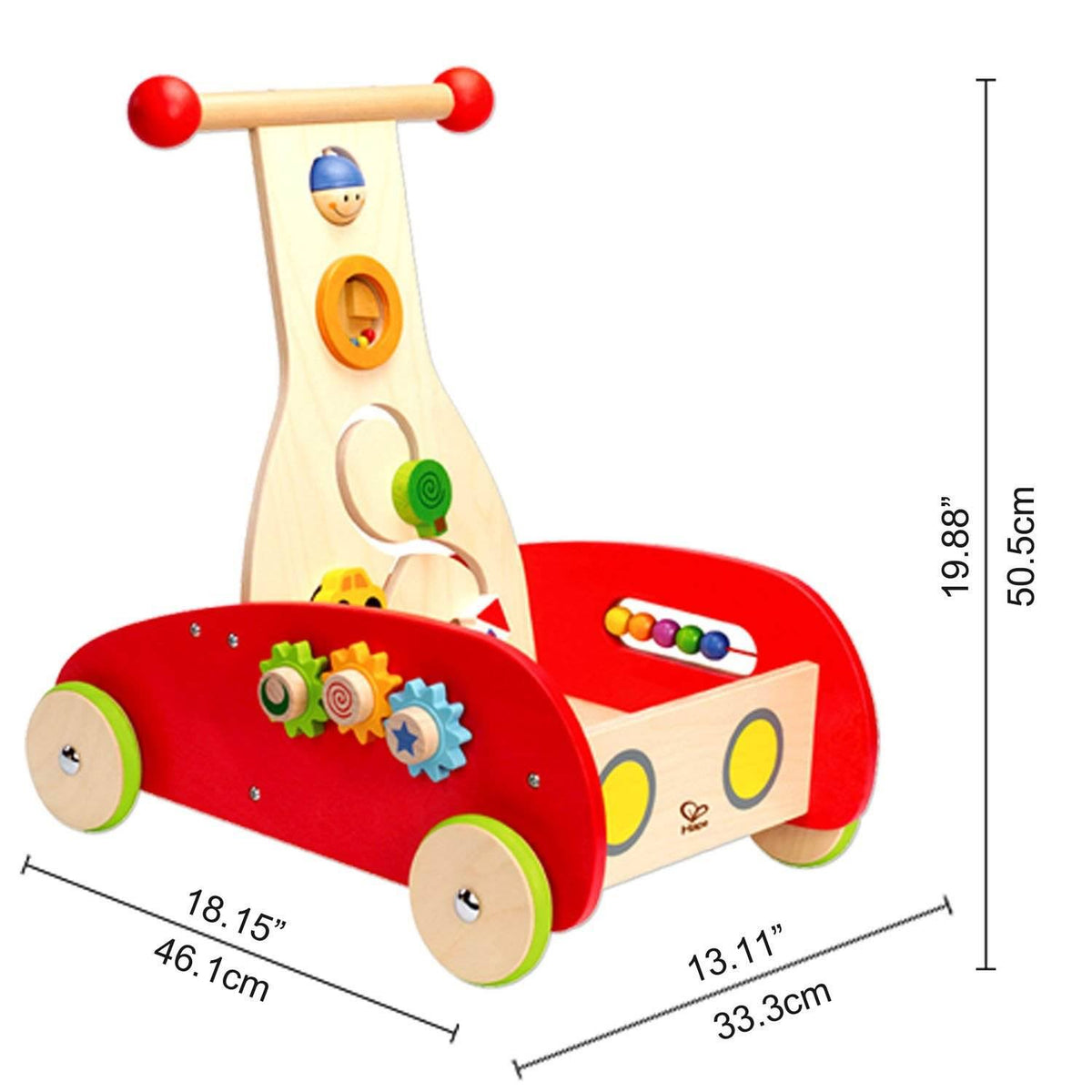 Toddler Push & Pull Toy Walker Cart with Blocks (2 Pack) X3482