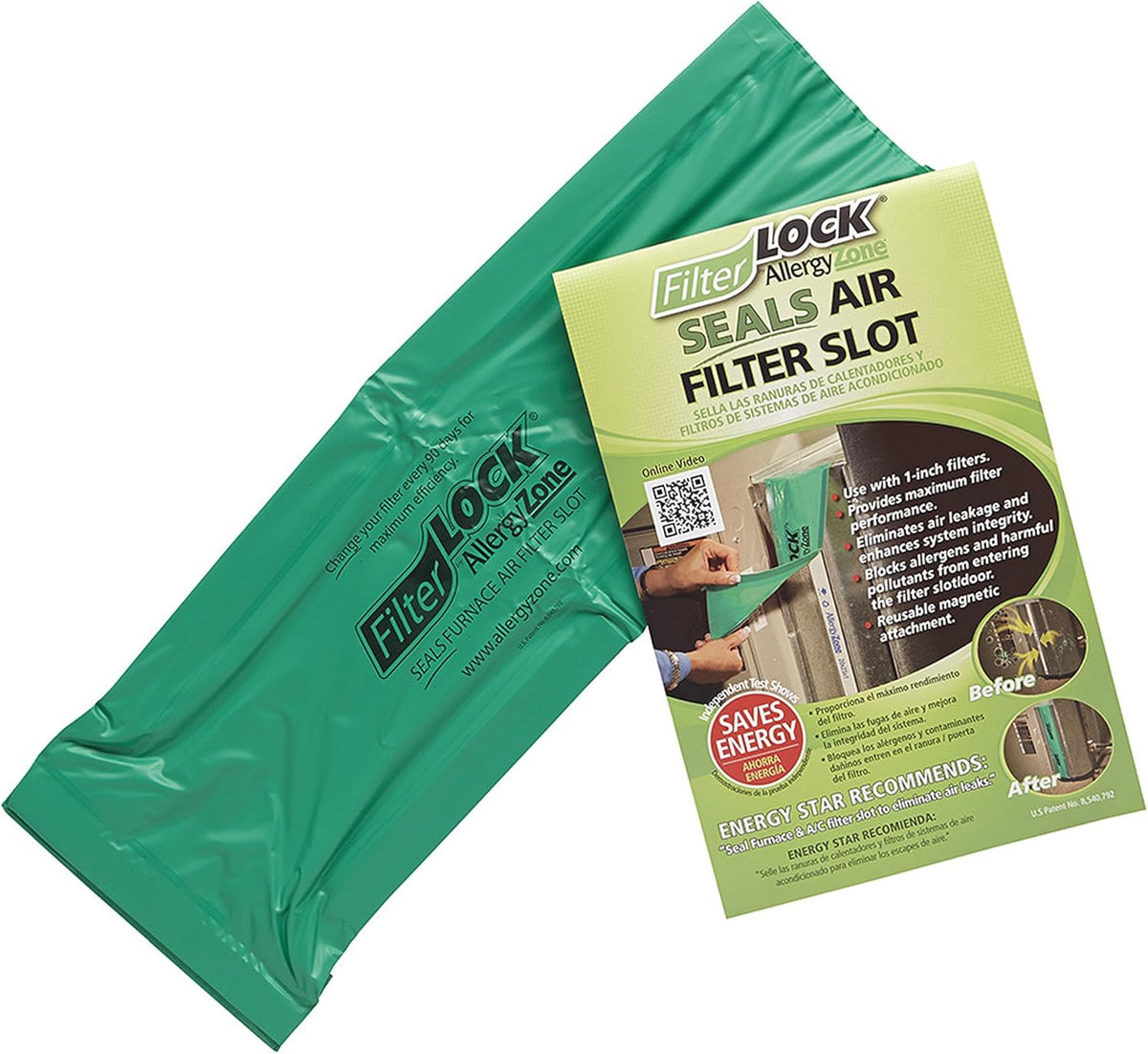 Filter Slot Seal for 1” Furnace Filter, Up To 25” Long M24951