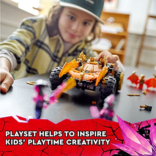 Cole’s Dragon Cruiser Car Toy with Golden Kai, Cole and Snake Warrior Minifigures C88674