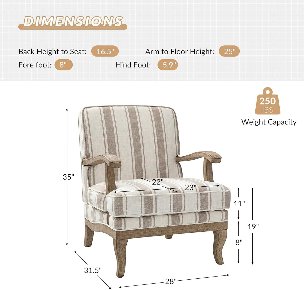 Upholstered Accent Chair Set Of 2 U582