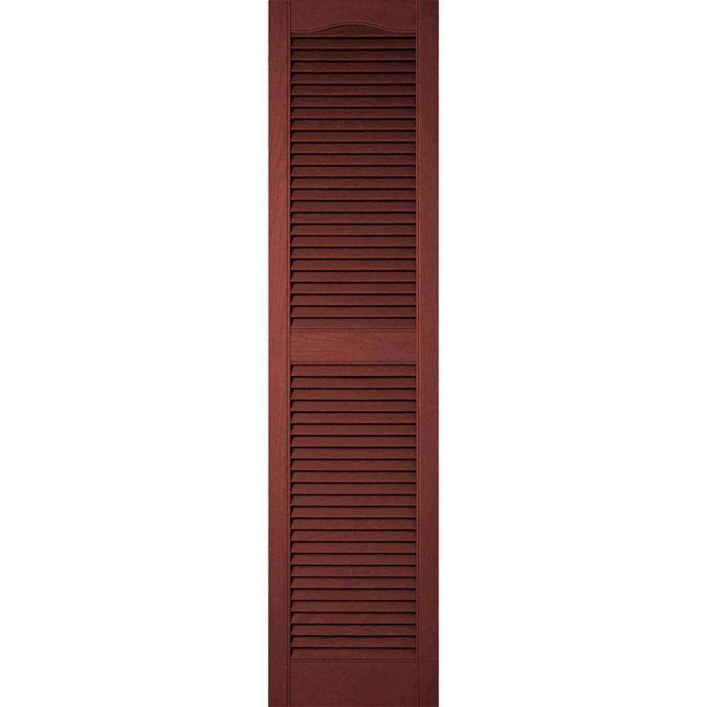 14 1/2 inch x 69 inch Vinyl Open Louver Shutters Per Pair I2885