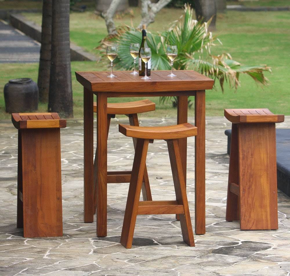 Teak Bar Stool G1570