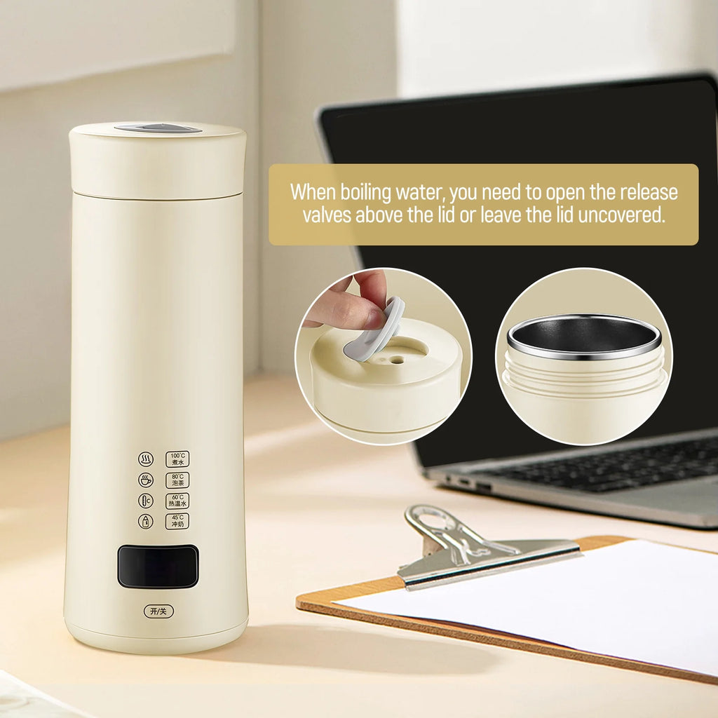 Portable White Electric Kettle H861075