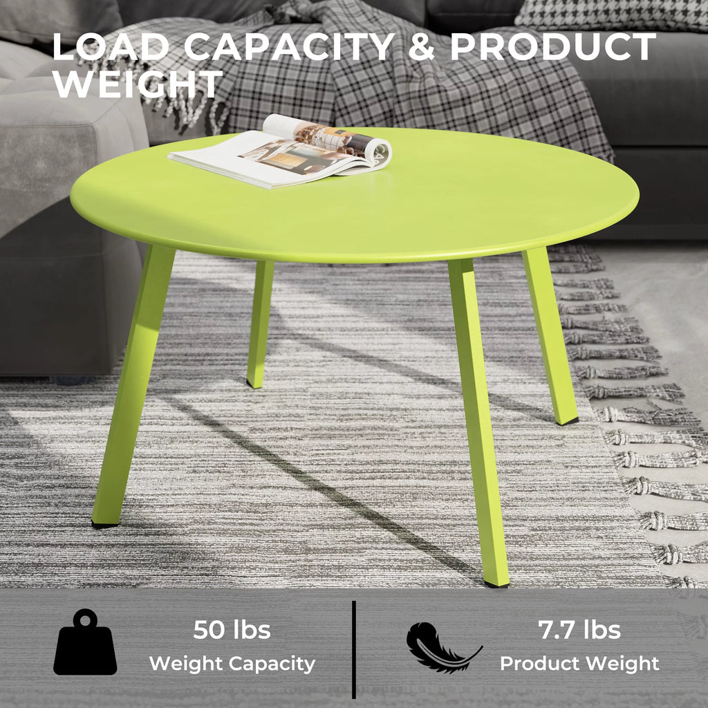Round Steel Outdoor Coffee Table F34167