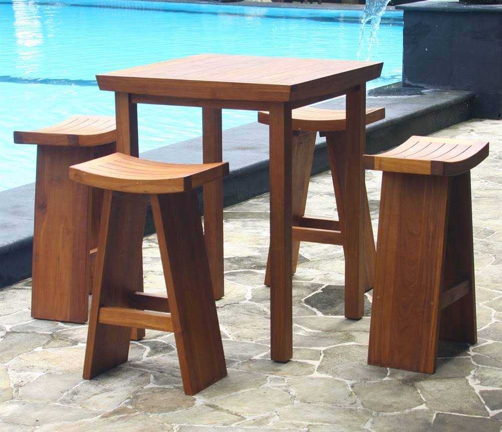 Teak Bar Stool G1570