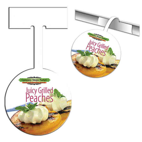 White Matte Shelf Talker Tag V327
