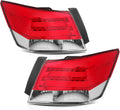 Tail Light Assembly for Honda Accord Sedan Red Housing Clear Lens P97780