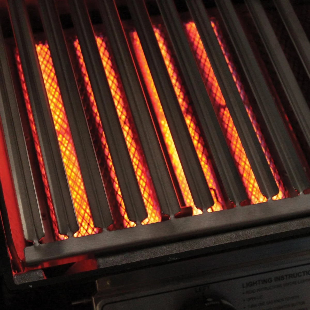 Natural Gas Grill on Stainless Steel Cart L87508