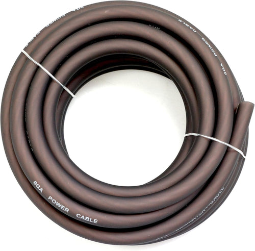 0 Gauge Red/Black Amplifier Power/Ground Wire Set 50 Feet I236