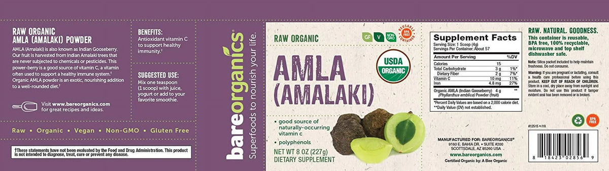 Amla Powder 8 oz Pack of 4 E260