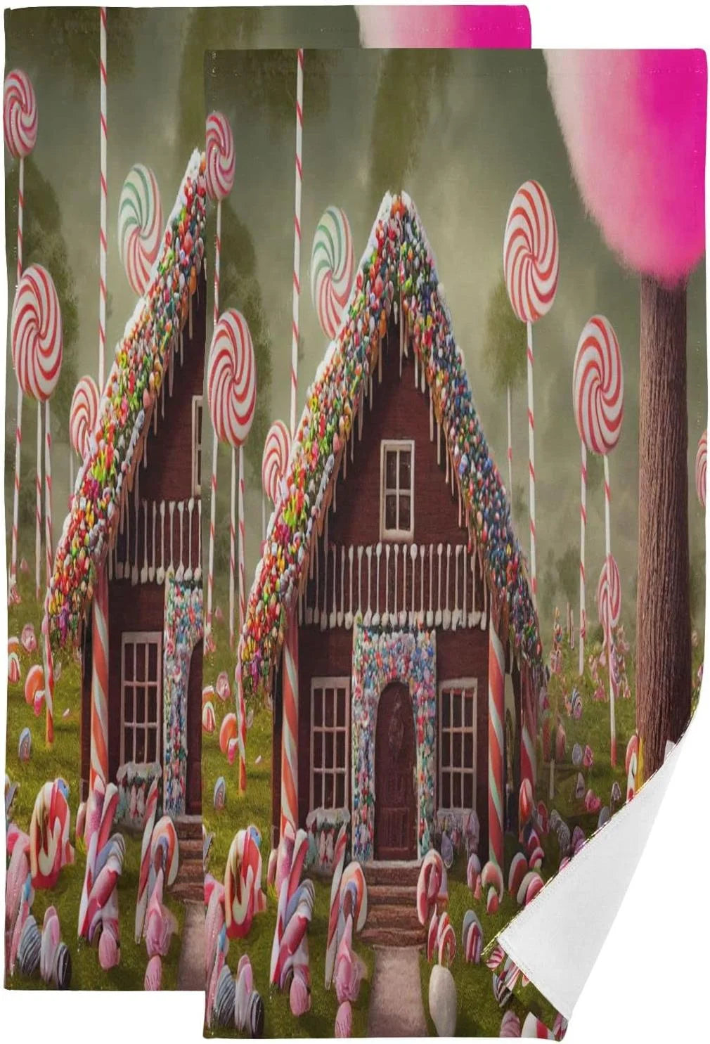 Gingerbread House Hand Towels 2 Pack T6049