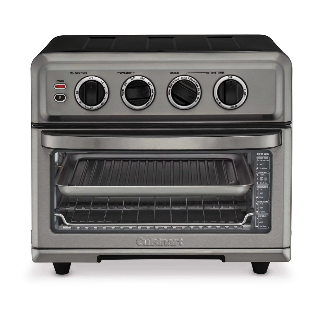 Black AirFryer Oven with Grill and Spatula and Tongs Set E639746