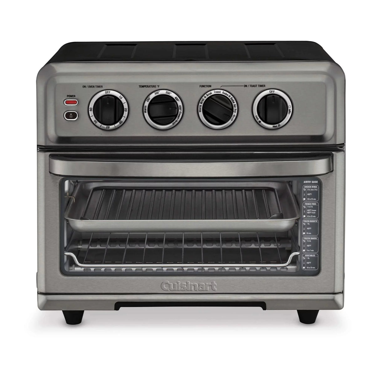 Black AirFryer Oven with Grill and Spatula and Tongs Set E639746