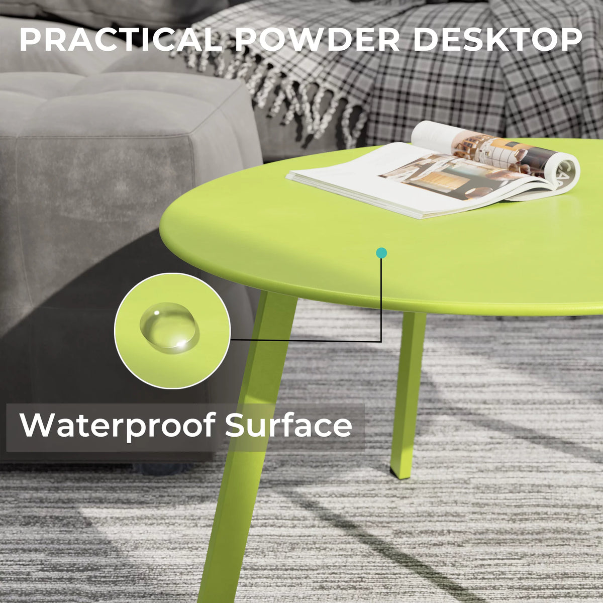 Round Steel Outdoor Coffee Table F34167