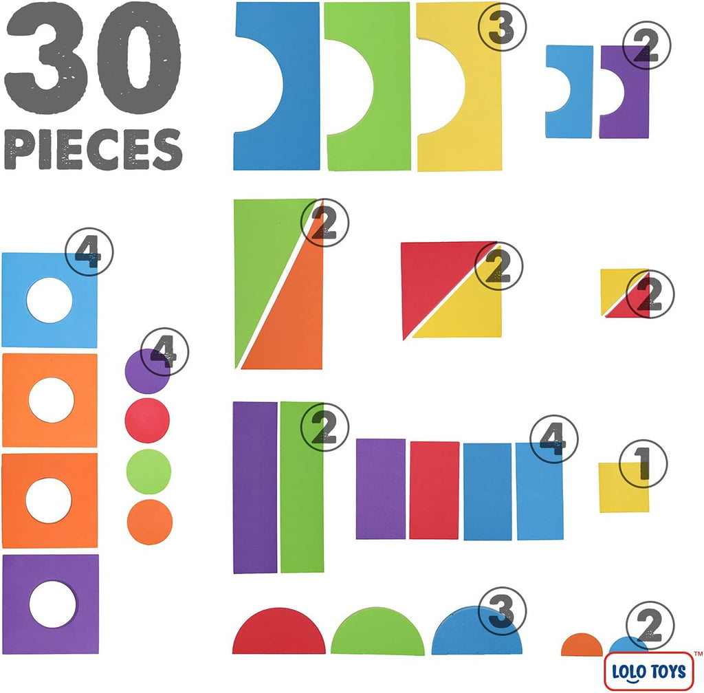 30 Piece Giant Jumbo Building Blocks for Toddlers X5970
