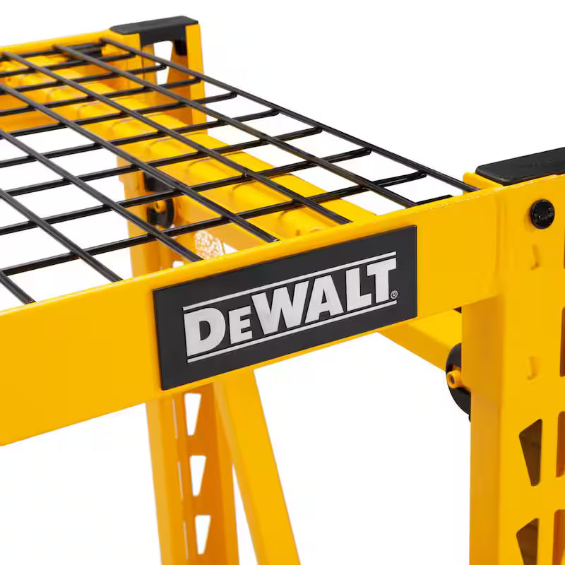 Yellow 3-Tier Wire Steel Shelving Unit L66466