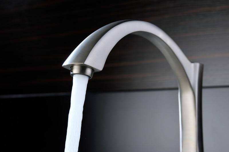 2-Handle Standard Kitchen Faucet in Brushed Nickel O849381