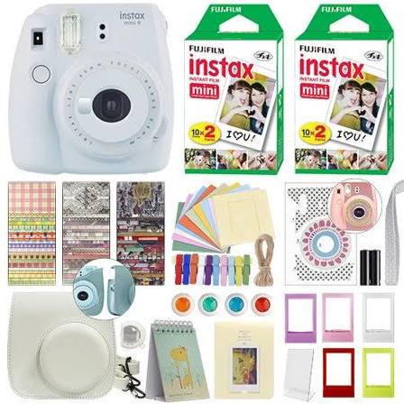 Cobalt Blue Instant Film Camera with 40 Film Bundle M5029