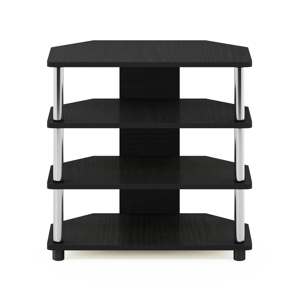 4-Tier TV Stand, Americano, Stainless Steel Z555