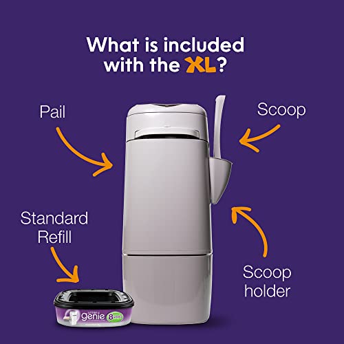 Cat Litter Waste Disposal System with 1 Jumbo Refill Bag F483183