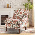 Accent Chair with Wood Legs and Removable Cushion B92417