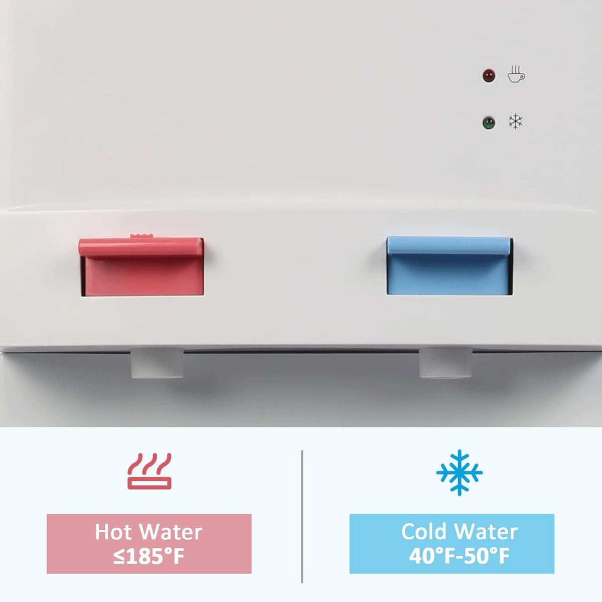 White Stainless Steel Top Loading Water Cooler Dispenser Q850
