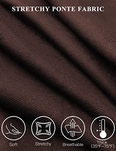 Stretchy Bootcut Dress Pants with Pockets A34574