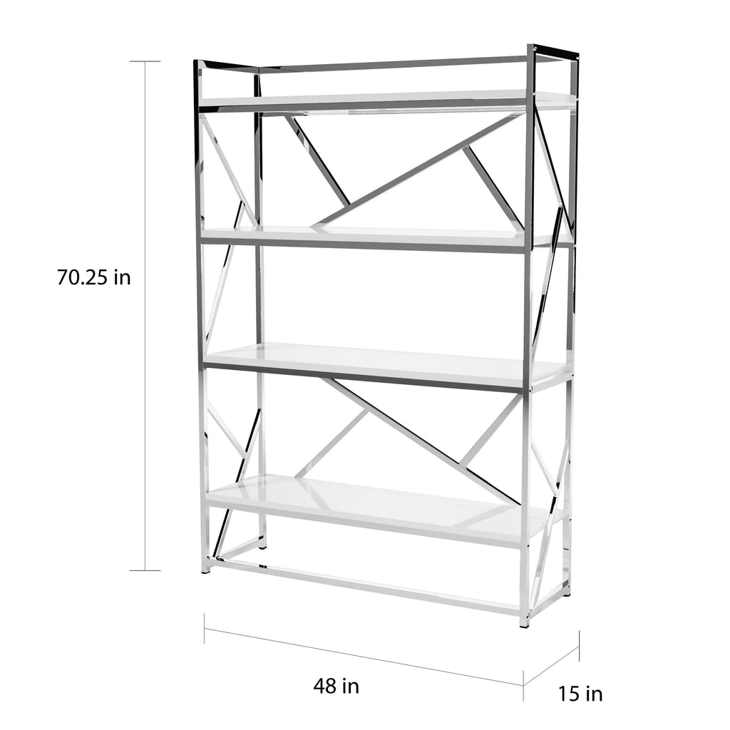 Modern Metal 4 Shelf Bookcase X94842