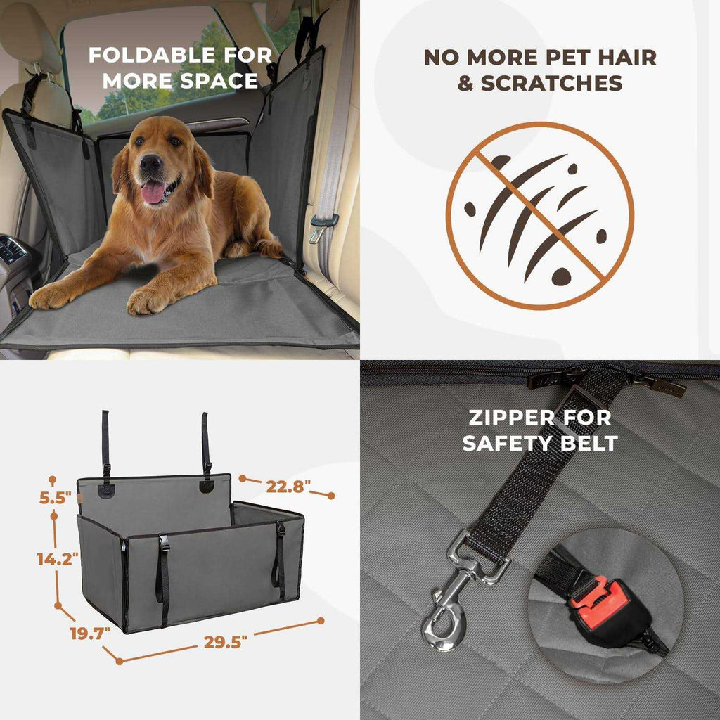Extra Stable Dog Car Seat with 4 Fastening Straps C52950