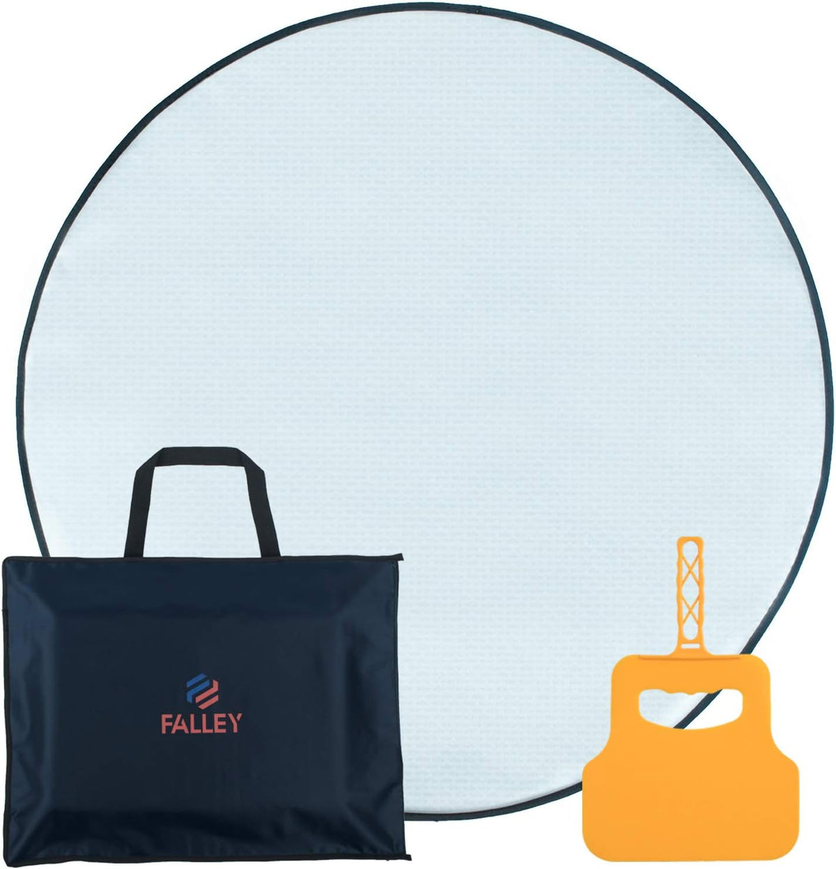 Fireproof Heat Resistant Round Portable Folding Fire Pit Mat Protector Pack of 2 L421