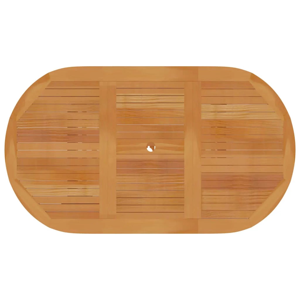 Wooden Outdoor Dining Table with Umbrella Hole A4619