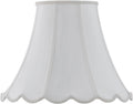 White Vertical Piped Scallop Bell N162