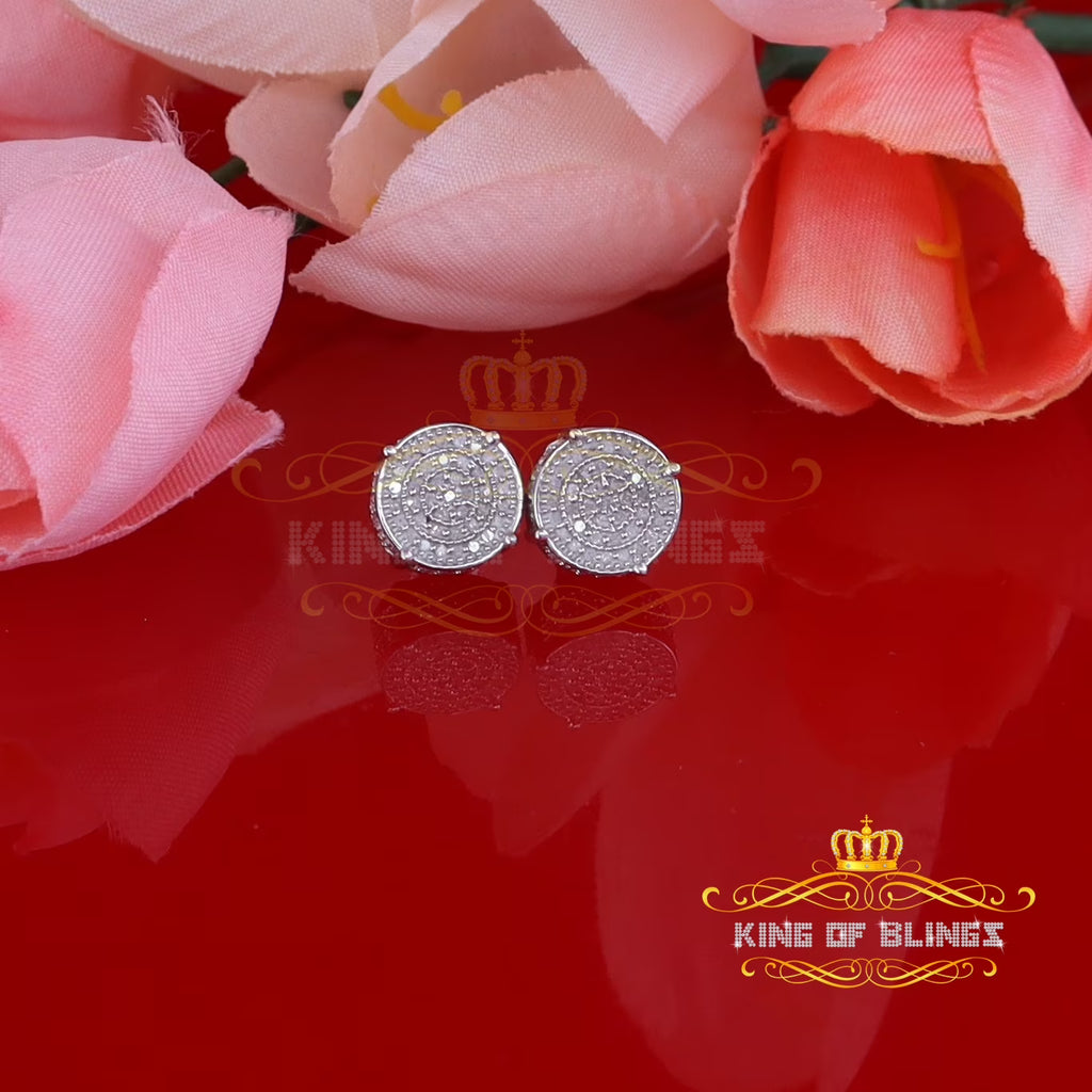 925 Sterling Silver Diamond Stud Earrings M2741