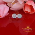 925 Sterling Silver Diamond Stud Earrings M2741