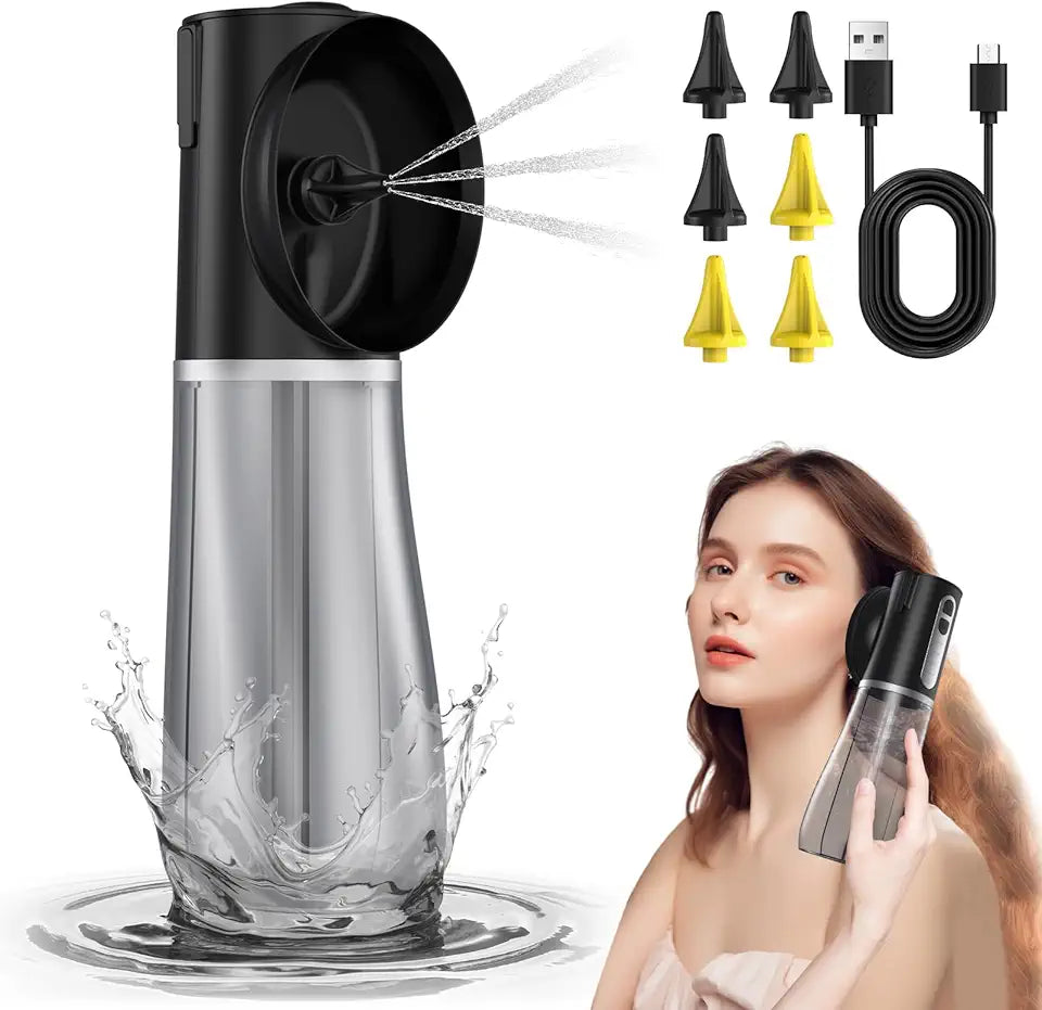 Electric Ear Wax Removal Tool with 4 Pressure Modes and 6 Reusable Tips T83147