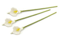 Set of 3 White Artificial Calla Lilies 26" Y3089