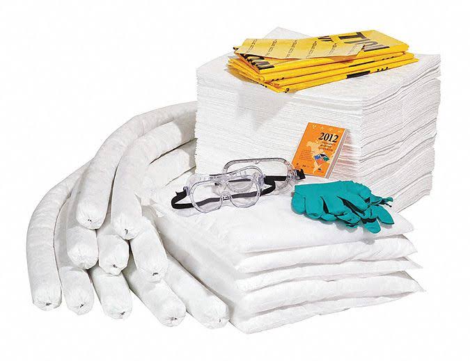 Spill Kit Refill, Box, Oil-Based Liquids N797