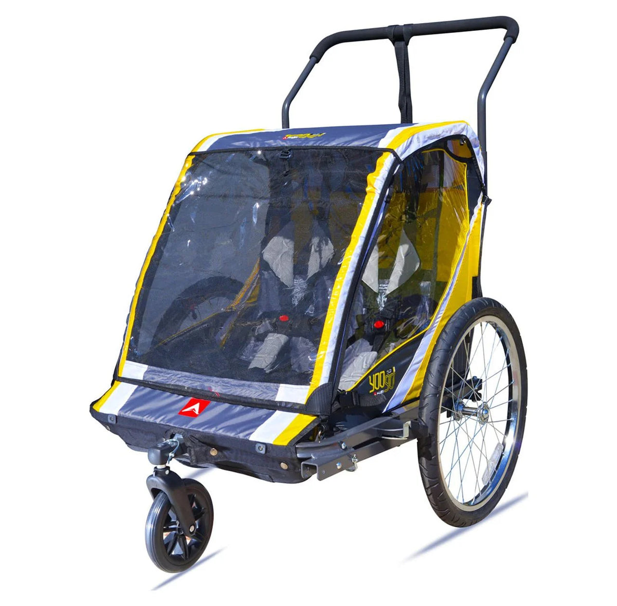 Steel 2-Child Bicycle Trailer and Stroller T4375